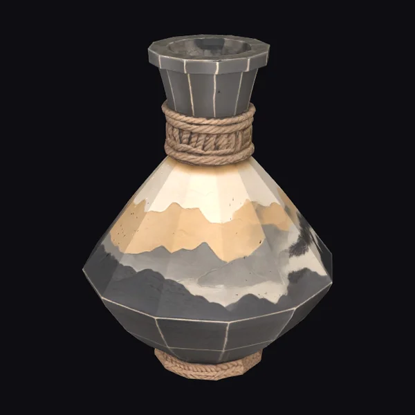 Mountain Landscape Vessel
