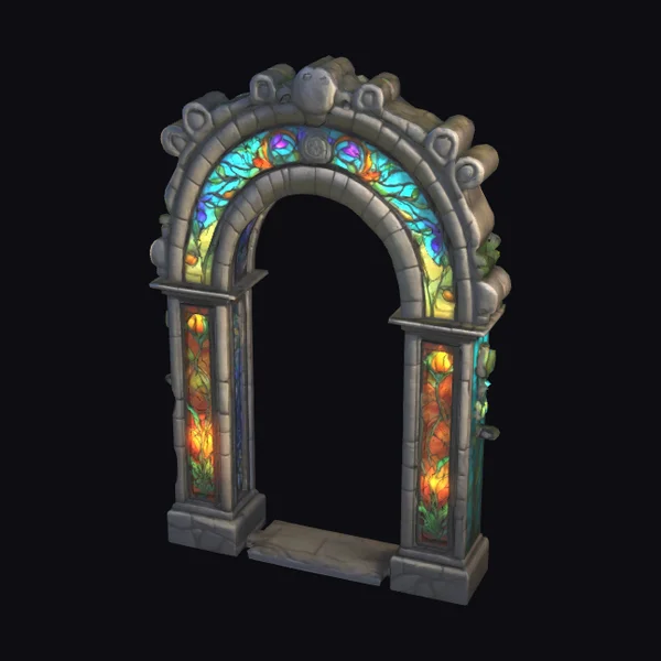 Botanical Stone Archway