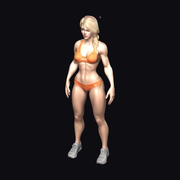 Blond Athletic Woman