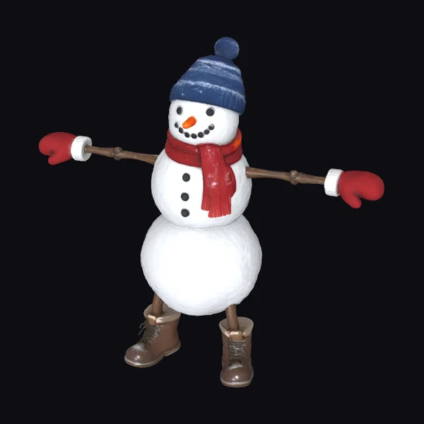 Snowman in Winter Gear