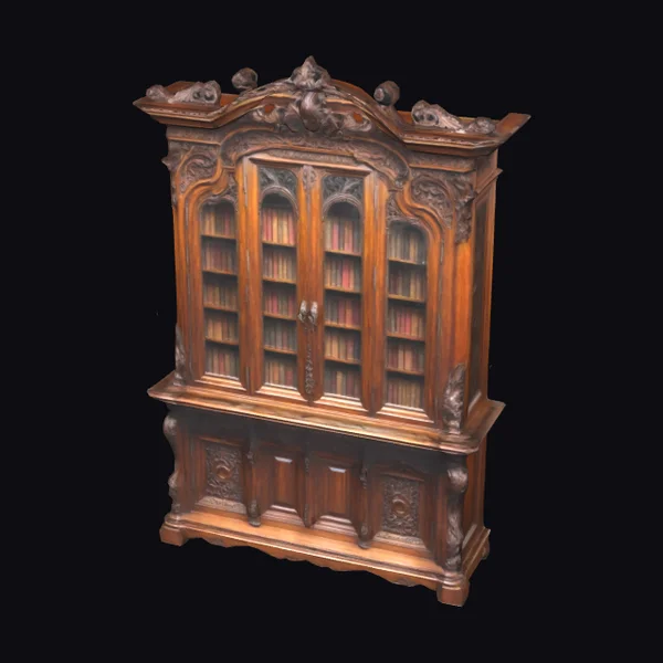 Ornate Victorian Bookcase