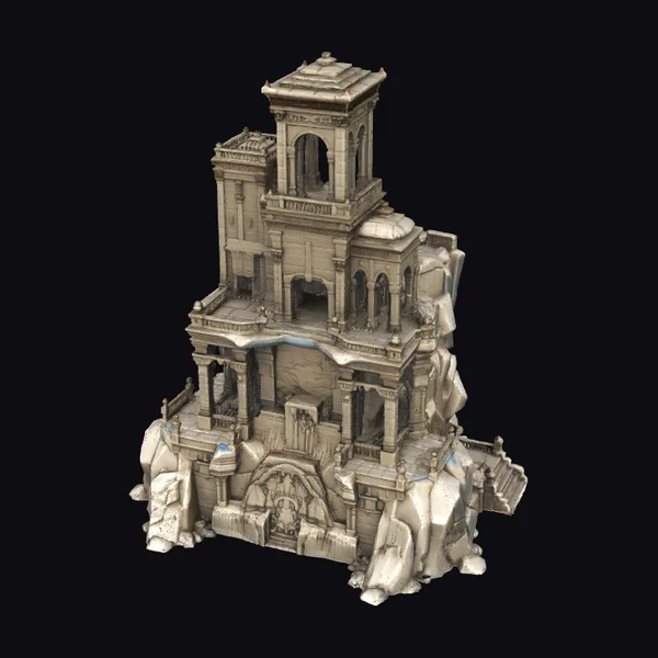 Ancient Cliffside Temple Ruins