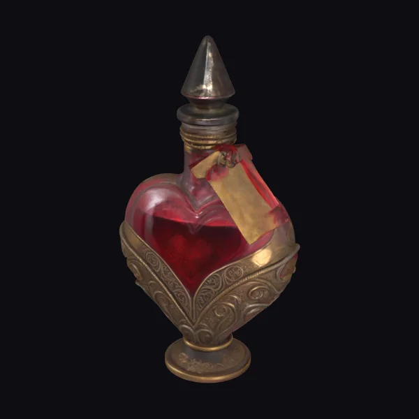 Heart Shaped Apothecary Bottle