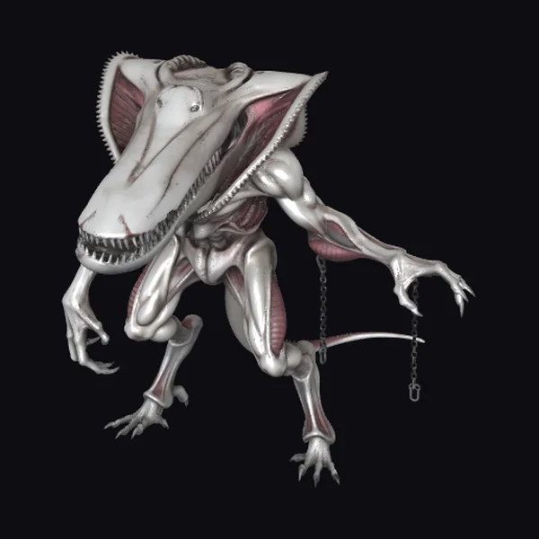 Alien Creature with Chains