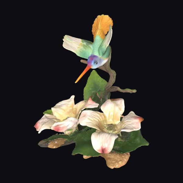 Hummingbird on Flower Branch