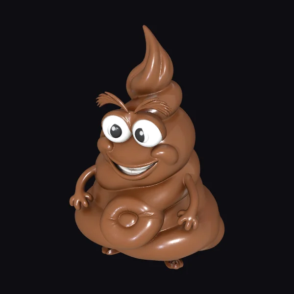 Brown Poop Character