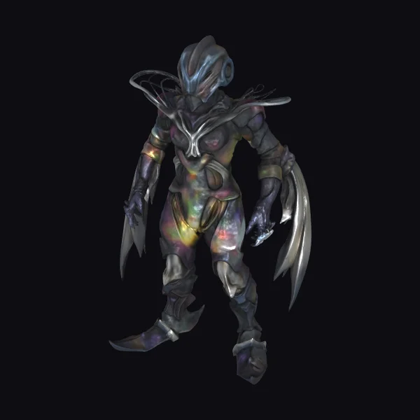 Iridescent Alien Warrior