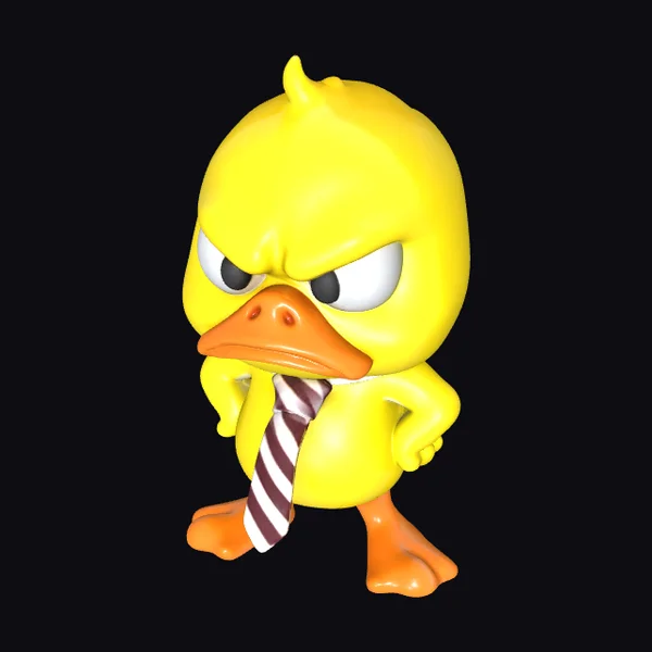 Angry Duck in Tie