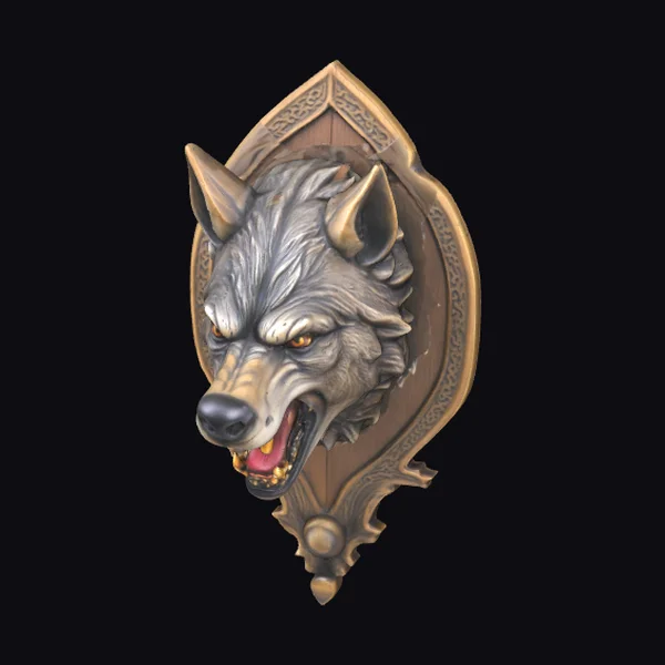 Angry Wolf Wall Mount