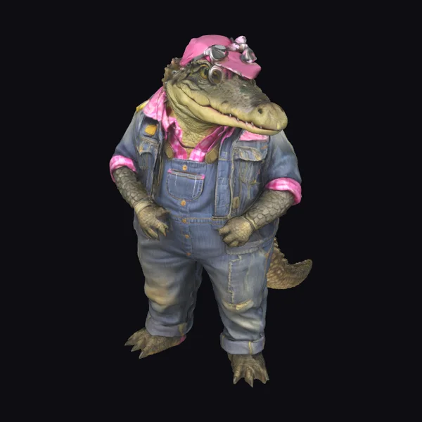 Alligator in Overalls