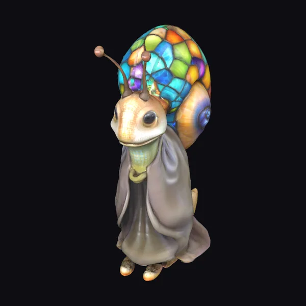 Stained Glass Snail
