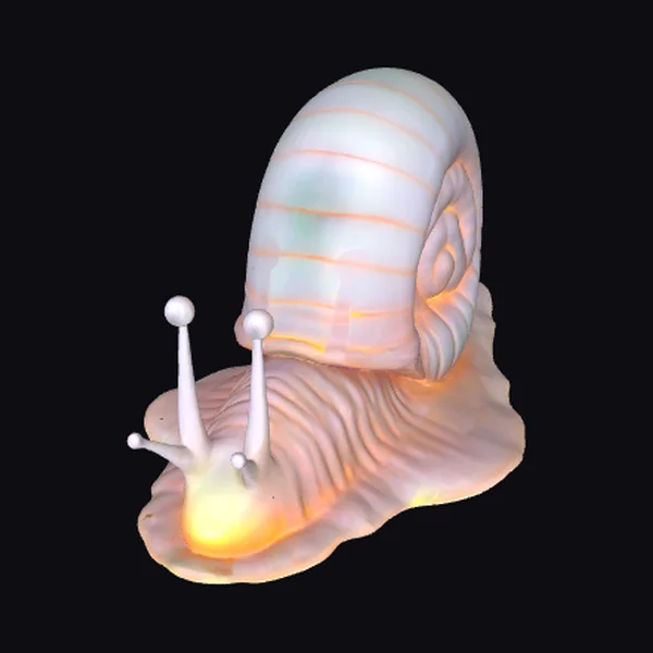 Glowing Bioluminescent Snail