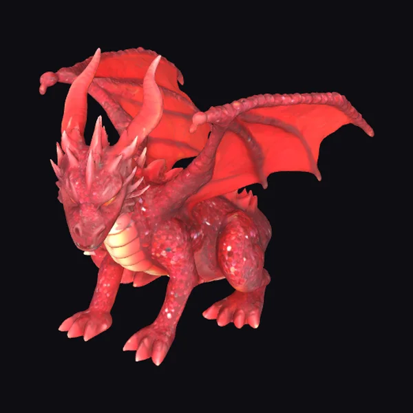 Red Crystal Dragon