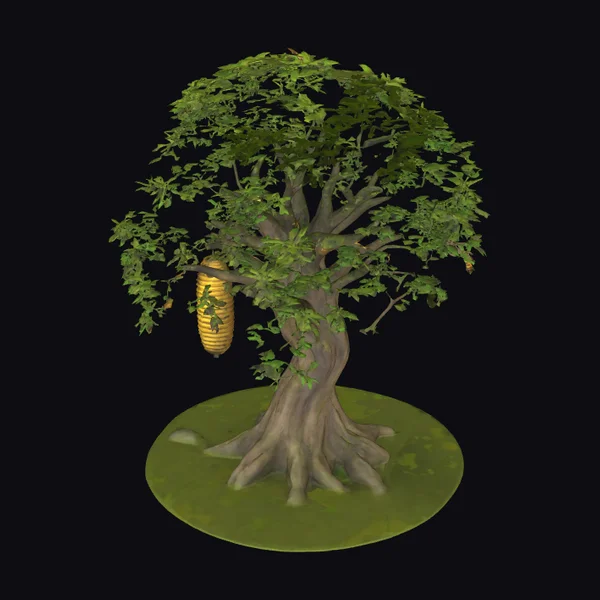 Tree with Beehive Branch