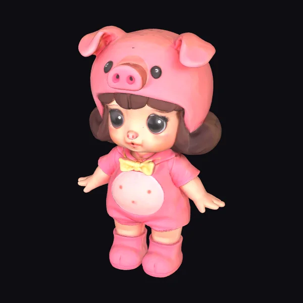 Piggy Girl Doll