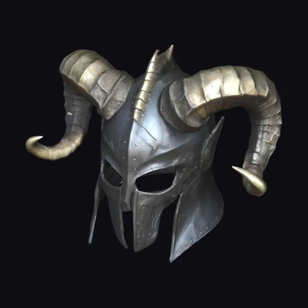 Dark Fantasy Horned Helmet