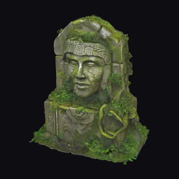 Ancient Stone Head Statue