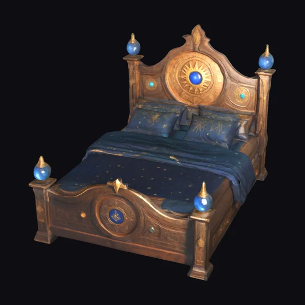Mystical Wooden Bed