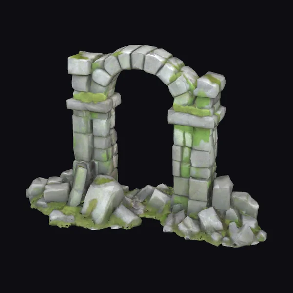 Ancient Stone Archway Ruins