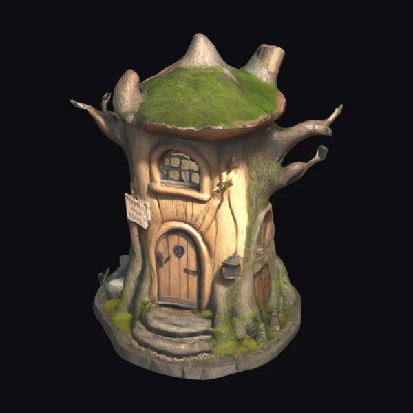 Whimsical Tree Stump House