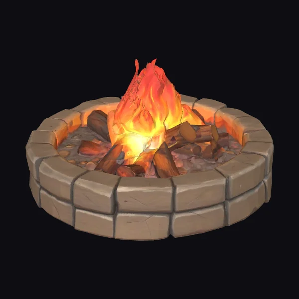 Glowing Stone Campfire