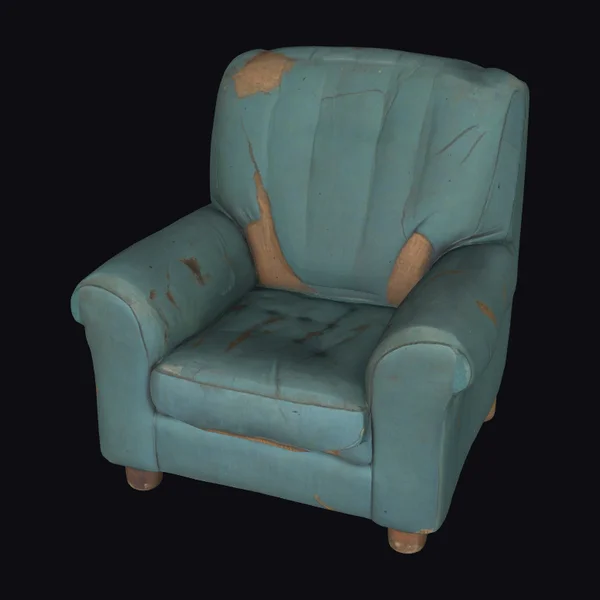 Worn Armchair