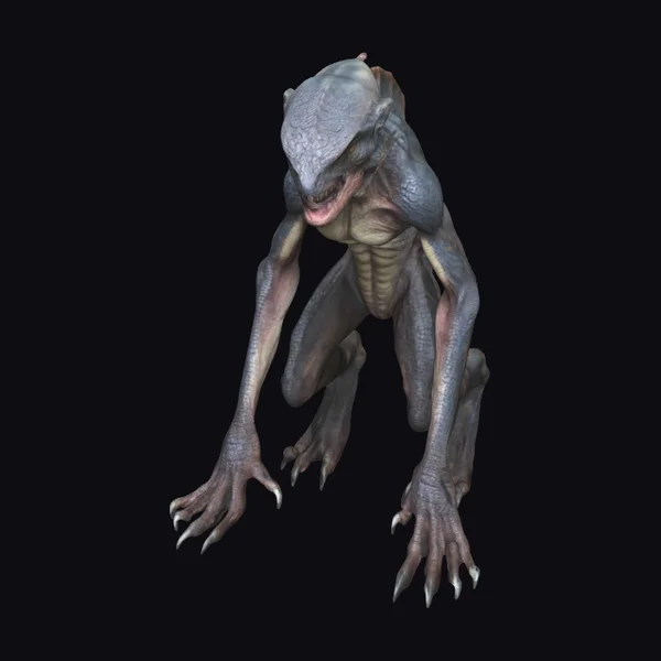 Iridescent Feral Alien Creature