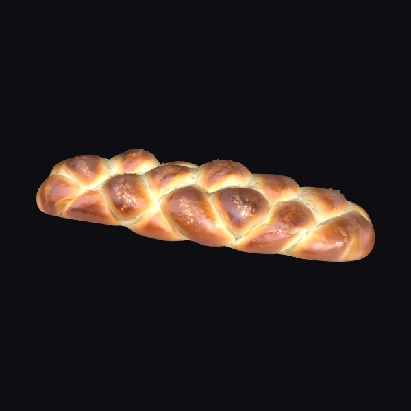 Braided Challah Bread Loaf