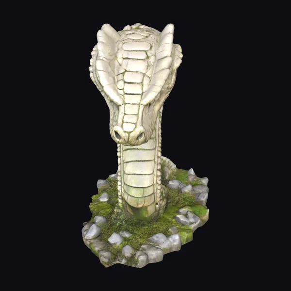 Giant Cobra Head Statue