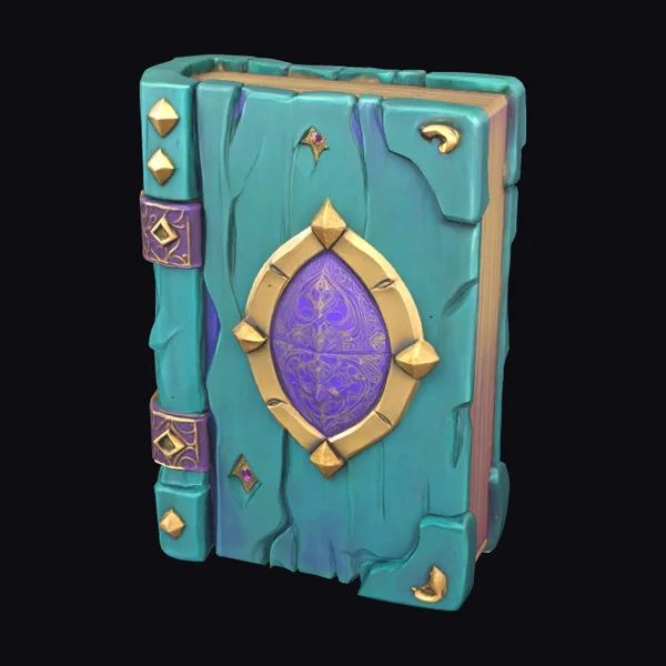 Ancient Teal Spellbook