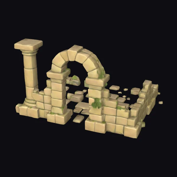 Ancient Stone Ruins Arch