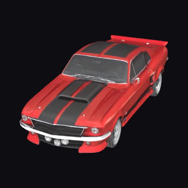 Red Muscle Car