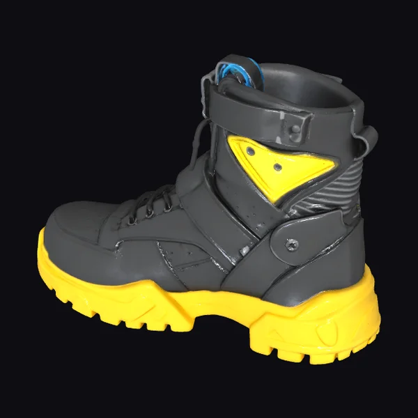 Black and Yellow Boot