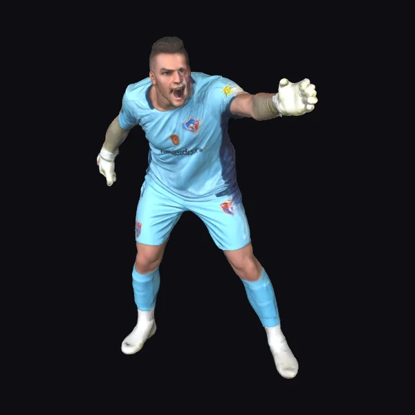 Soccer Goalkeeper in Action