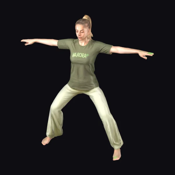 Woman in Warrior Pose