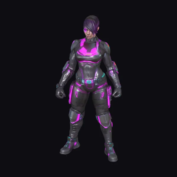 Cybernetic Female Fighter