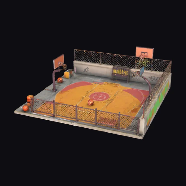 Outdoor Basketball Court