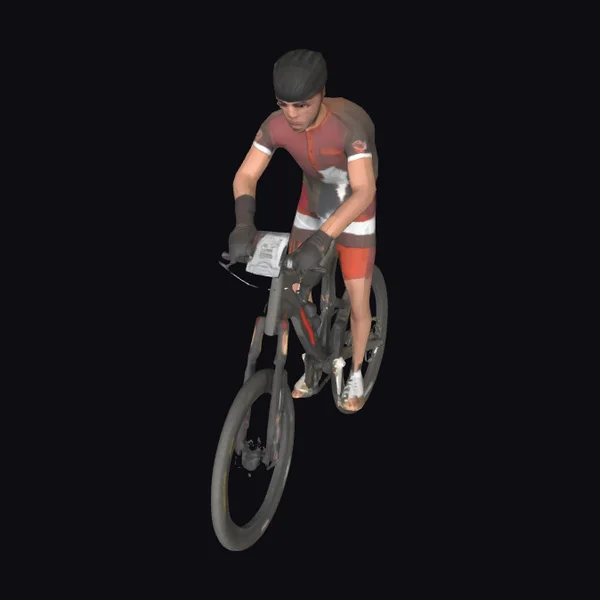 Cyclist in Motion