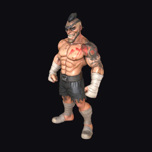 Tattooed Muay Thai Fighter