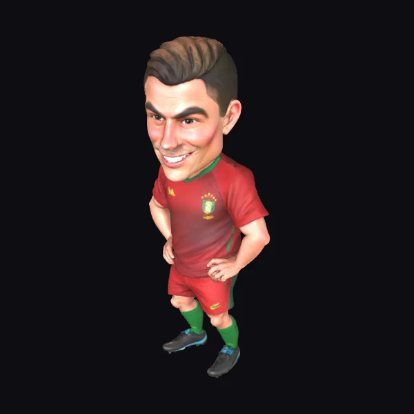 Football Icon Caricature
