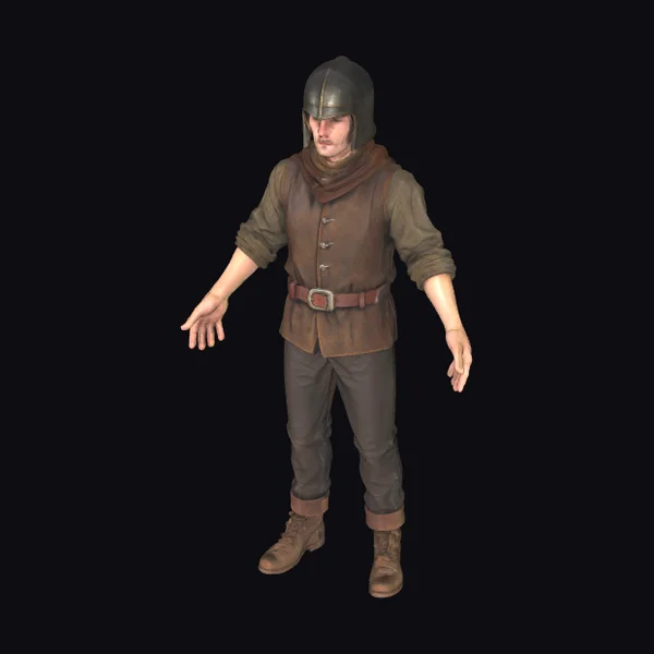 Medieval Soldier Portrait