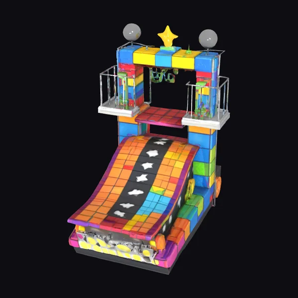 Colorful Finish Line Structure