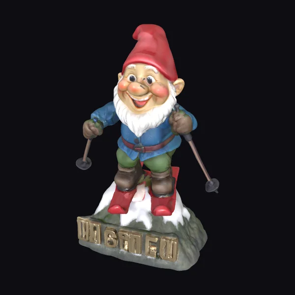 Skiing Gnome Figurine