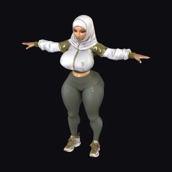 Athletic Hijab Elegance