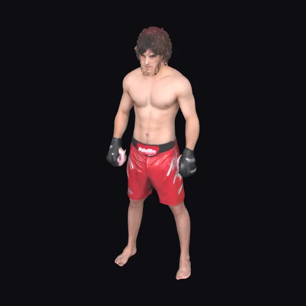 MMA Fighter Red Shorts