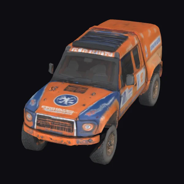 Orange Rally Truck
