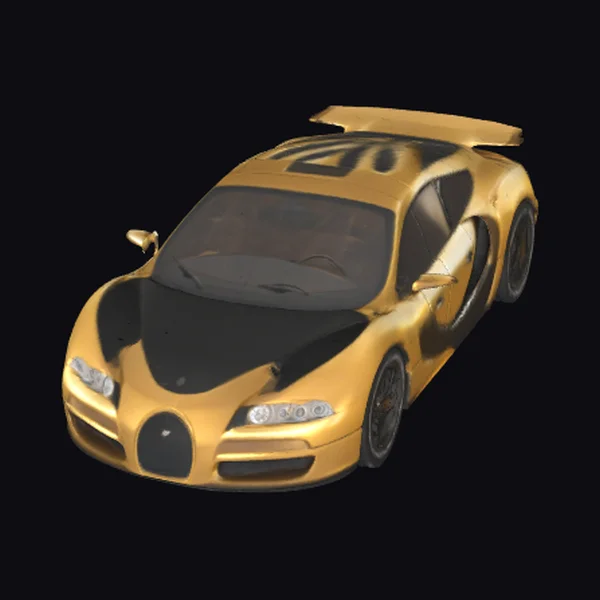 Golden Racing Car