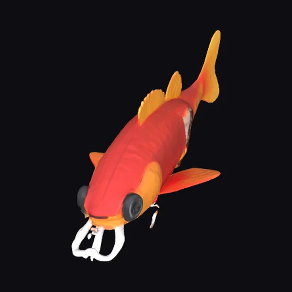 Vibrant Orange Fishing Lure