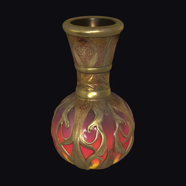 Ornate Elixir Flask