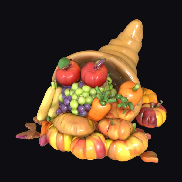Autumn Cornucopia Fruit Basket